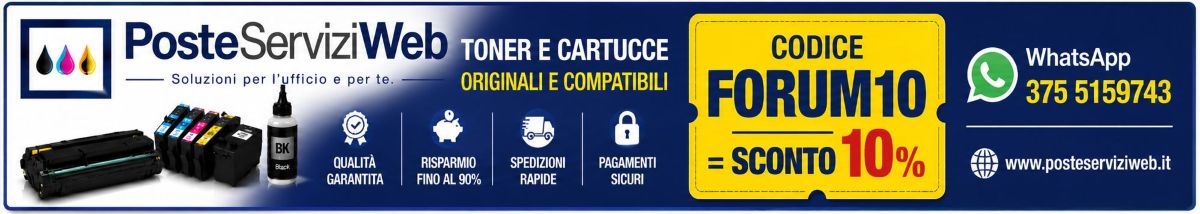 PosteServiziWeb - Toner e Cartucce