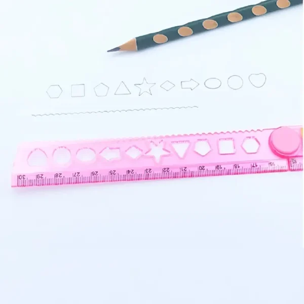 Righello Pieghevole In Plastica 30cm rosa