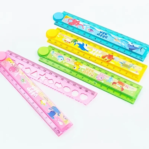 Righello Pieghevole In Plastica 30cm rosa