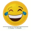 Rotolo da 500 pezzi emoticons adesive - cm. 2,5 - 8 soggetti
