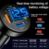 521320f2e5695cc3e457659ce211db96 Caricabatteria Rapido Da Auto Multifunzione A 4 Porte: Porte USB, Illuminato blu con voltimetro e tecnologia Quick Charge 3.0