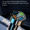 80e303612e386d4c2dcbd4ebe813efe0 Caricabatteria Rapido Da Auto Multifunzione A 4 Porte: Porte USB, Illuminato blu con voltimetro e tecnologia Quick Charge 3.0