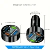 ea93be0a4bc33653b0cfe1708994f188 Caricabatteria Rapido Da Auto Multifunzione A 4 Porte: Porte USB, Illuminato blu con voltimetro e tecnologia Quick Charge 3.0