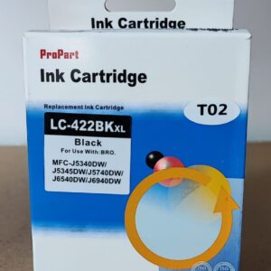 CARTUCCIA LC422XLBK NERA COMPATIBILE PER BROTHER MFC-J5340,J5345,J5740,J6540,J6940 LC-422XL CAPACITA' 3.000 PAGINE