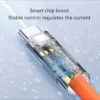 Cavo USB Con Cavo In Silicone Di Tipo C  Ricarica Super Rapida Da 120 W Per Tablet Smartphone