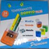 Box 24 temperamatite doppio in metallo con serbatoio colori assortiti