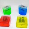 Box 24 temperamatite doppio in metallo con serbatoio colori assortiti