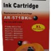 CLI-571XL Nero CARTUCCIA CLI-571XL NERA CON CHIP COMPATIBILE PER CANON PIXMA MG5700 MG6800 MG7700 571BKXL 10,8ML CON CHIP