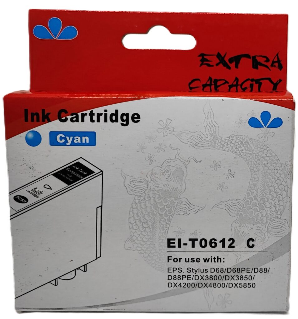CARTUCCIA T0612 CIANO COMPATIBILE PER EPSON Stylus D68,D88,DX3800,3850,4200,4800 CAPACITA 18ML