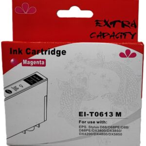 CARTUCCIA T0613 MAGENTA COMPATIBILE PER EPSON Stylus D68D88DX 3800385042004800 CAPACITA 18ML