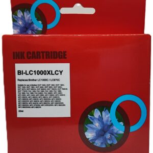 CARTUCCIA LC970XL LC1000XL CIANO COMPATIBILE PER BROTHER LC51 LC970 LC1000