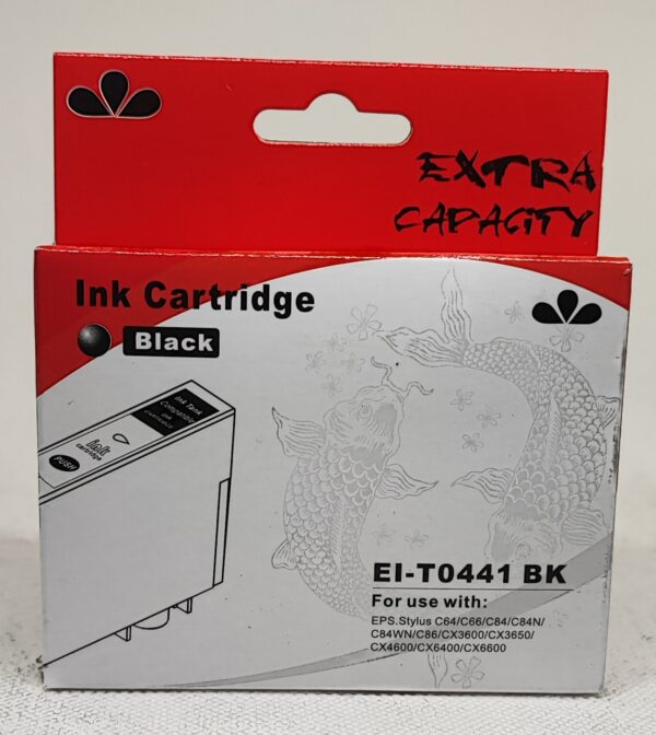 CARTUCCIA T0441 NERA COMPATIBILE PER EPSON Stylus C64,C64P,C66,C66P,C84,C84P,C86 CAPACITA 20ML