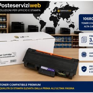 Toner Compatibile Xerox 106R02778 per Phaser 3052, 3260 e WorkCentre 3215, 3225 – 3.000 Pagine
