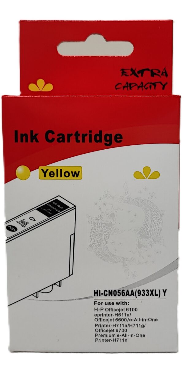 1719414796919 CARTUCCIA COMPATIBILE PER HP 933XL GIALLA CON CHIP PER HP 6100 H611A 6700 6600 H711A CN056A 933Y CAPACITA 16ML