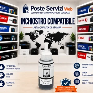 Inchiostro Nero Compatibile Epson T6641 / T6731 100ml – ORINK Professional Bulk