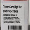 TONER TN247BK NERO TN243 CON CHIP COMPATIBILE PER BROTHER Dcp-L3500s HL-L3200s MFC-L3700s TN-247 TN-243 CAPACITA 3.000 PAGINE