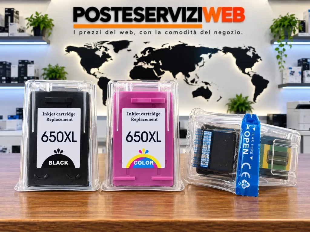 NEGOZIO 4 Cartucce Compatibili HP 650XL – Linea Professional