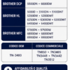 COMPATIBILITA' TONER TN3480 Toner TN-3480 Nero Compatibile Brother – 8.000 Pagine