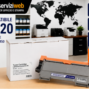 Toner compatibile Brother TN-2220 – Nero – 2.600 pagine