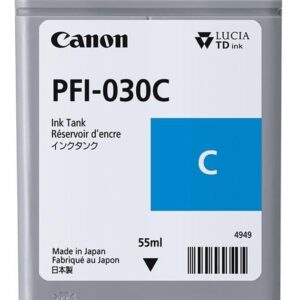 CANON PFI-030C CIANO 3490C001 CARTUCCIA ORIGINALE PER CANON IMAGEPROGRAF TA-20,TA-30 PFI030 CAPACITA' 55ml