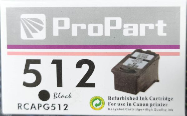 CARTUCCIA CANON PG-512 NERA COMPATIBILE PER CANON PIXMA MP240 MP260 MP480 MX320 MX330 PG512 PG-510 XL 500 pagine