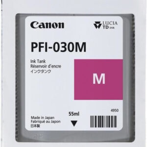 CANON PFI-030M MAGENTA 3491C001 CARTUCCIA ORIGINALE PER CANON IMAGEPROGRAF TA-20,TA-30 PFI030 CAPACITA' 55ml