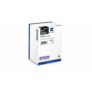 EPSON T8651 XXL NERA C13T865140 PER WORKFORCE Pro WF-M5190DW,WF-M5690DW 221ML 10.000 PAGINE