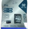 Micro Sdhc Pro U3 32GB Verbatim 47041 V30 Classe 10 UHS Speed Class 3 (U3) con adattatore fino a 90 MB/Sec