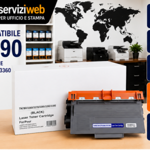 Toner compatibile Brother TN-3390 – Nero – 12.000 pagine