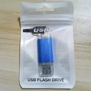 Chiavetta USB C da 100GB doppia 2-in-1 USB 2.0 doppia interfaccia, metallica, per foto per smartphone Android e tablet