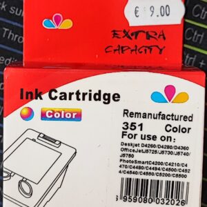 CARTUCCIA COMPATIBILE HP 351XL COLORE PER HP Deskjet D4245 D4260 D4263 CB338EE CAPACITA 18ML 6ML x 3