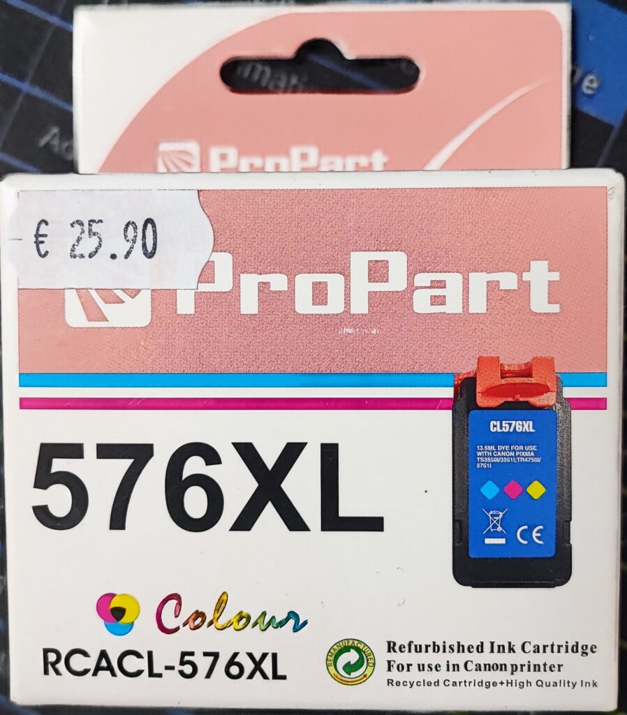 Cartuccia CL-576XL colore compatibile alta capacità per Canon Pixma TS3550i,TS3551i,TR4750i CL576XL 300 pagine