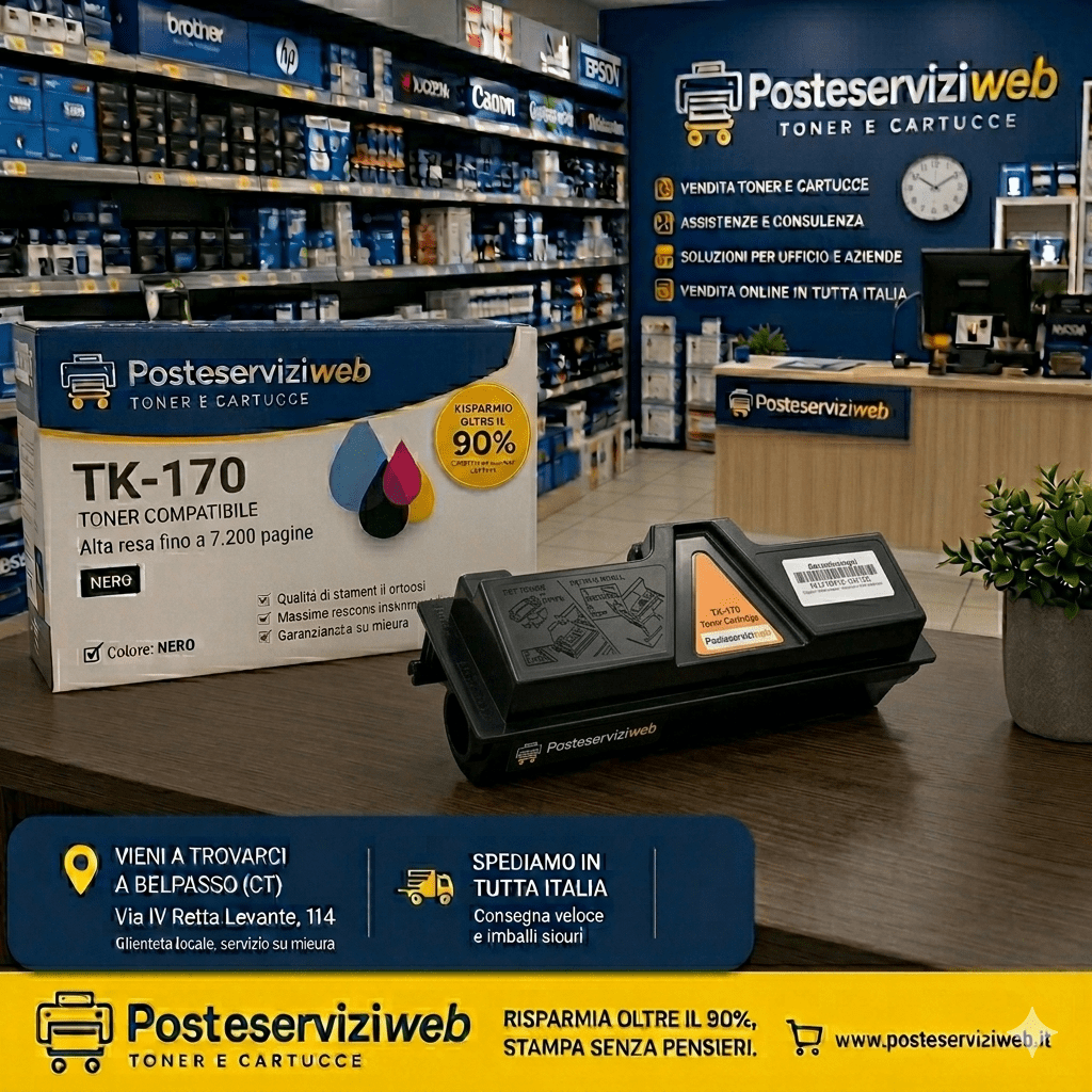 Toner Kyocera TK-170 (Nero) – Compatibile Premium ad Alta Capacità