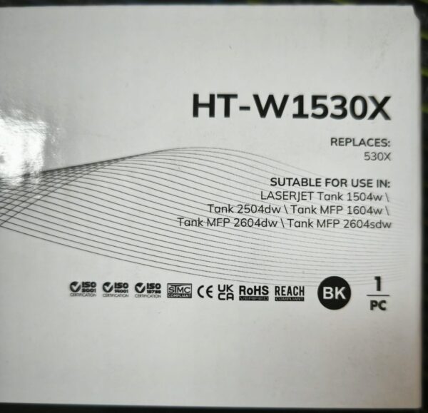Toner W1530X nero 153X toner compatibile per Hp Laserjet Tank 2604,1504,1604,2504 kit di ricarica capacità 5.000 pagine