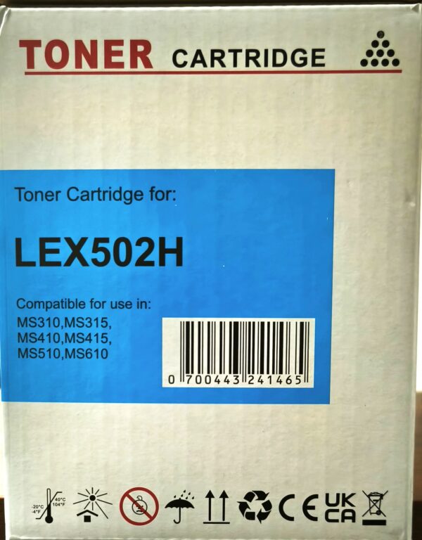 Toner Lexmark 502H (50F2H00) – Alta Resa Compatibile Premium Toner Lexmark 502H (50F2H00) – Alta Resa Compatibile Premium