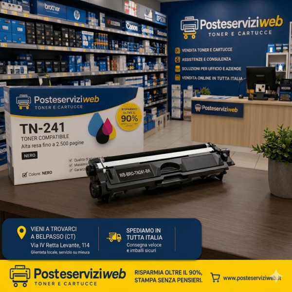 Toner Brother TN-241 Nero – Compatibile Premium ad Alta Capacità Toner Brother TN-241 Nero – Compatibile Premium ad Alta Capacità
