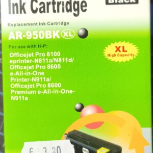 CARTUCCIA COMPATIBILE PER HP 950XL NERA PER HP PRO8100 PRO8600E PRO8600PLUS CN045AE 950BK CAPACITA 50ML