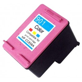 CARTUCCIA RIGENERATA PER HP 901XL COLORE PER HP J4524 J4535 J4580 J4624 J4660 J468 CC656AE 901C CAPACITA 18ML 6MLX3