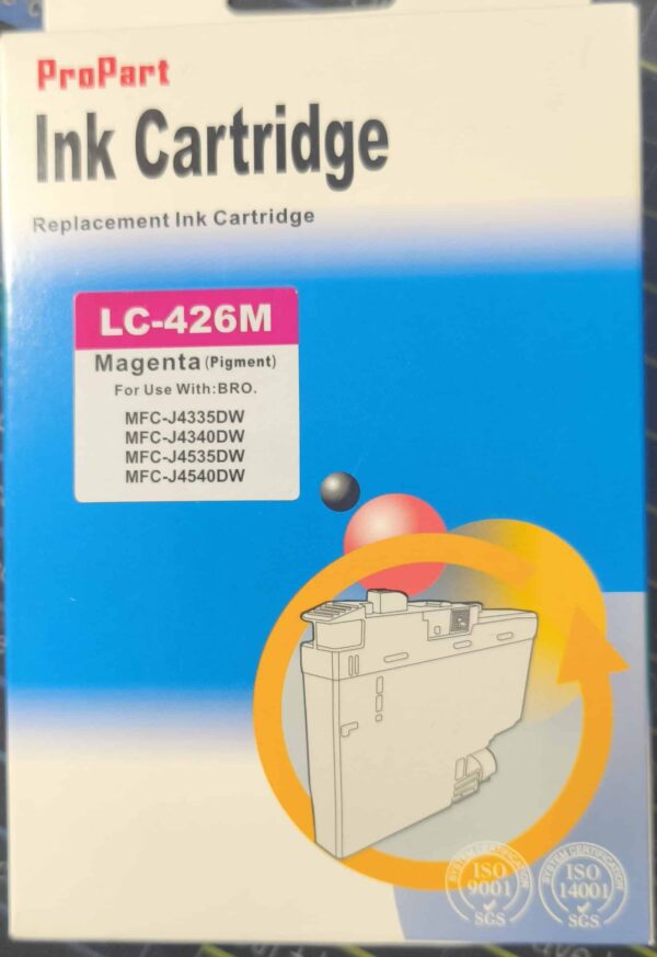 Cartuccia LC426M magenta compatibile per Brother MFC J4340DW,MFC J4540DW,MFC J4540DWXL LC-426 capacità 1.500 pagine