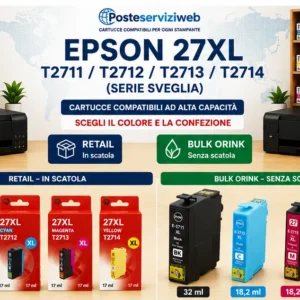Cartucce Compatibili Epson 27XL T2711 - T2714