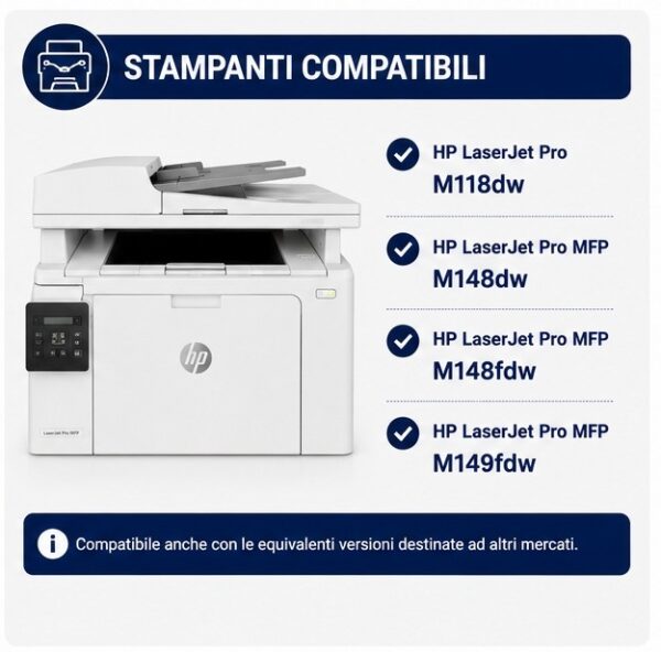 HP CF294X 94X Nero XL Alta Capacità per LaserJet Pro M118dw M148dw M148fdw M149fdw Toner Compatibile HP CF294X 94X Nero XL Alta Capacità per LaserJet Pro M118dw M148dw M148fdw M149fdw