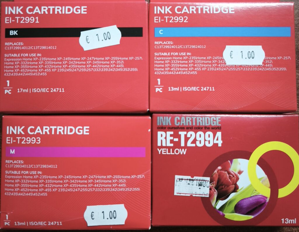 Cartucce Serie 29XL Fragola Compatibili per Epson – Nero e Colori – Alta Capacità