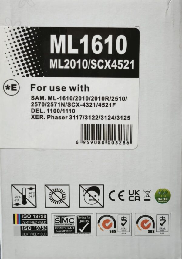 Toner Samsung ML-1610D3 Toner Compatibile Samsung ML-1610D3 NERO – Versione ALTISSIMA CAPACITÀ 3.000 Pagine