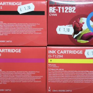 Cartucce Compatibili Epson Serie T1291-T1294 (Mela) – Alta Capacità