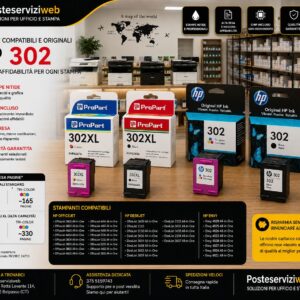 Cartucce HP 302 / 302XL – Originali e Compatibili ad Alta Resa