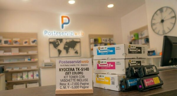 Kit Toner Kyocera TK-5140 Premium – 4 Colori con 4 Vaschette Incluse Kit Toner Kyocera TK-5140 Premium – 4 Colori con 4 Vaschette Incluse