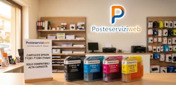 Cartucce Epson T1281-T1284 (Serie "Volpe") – Compatibili XL Cartucce Epson T1281-T1284 (Serie "Volpe") – Compatibili XL