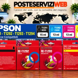 Cartucce Compatibili Epson T1291 T1292 T1293 T1294