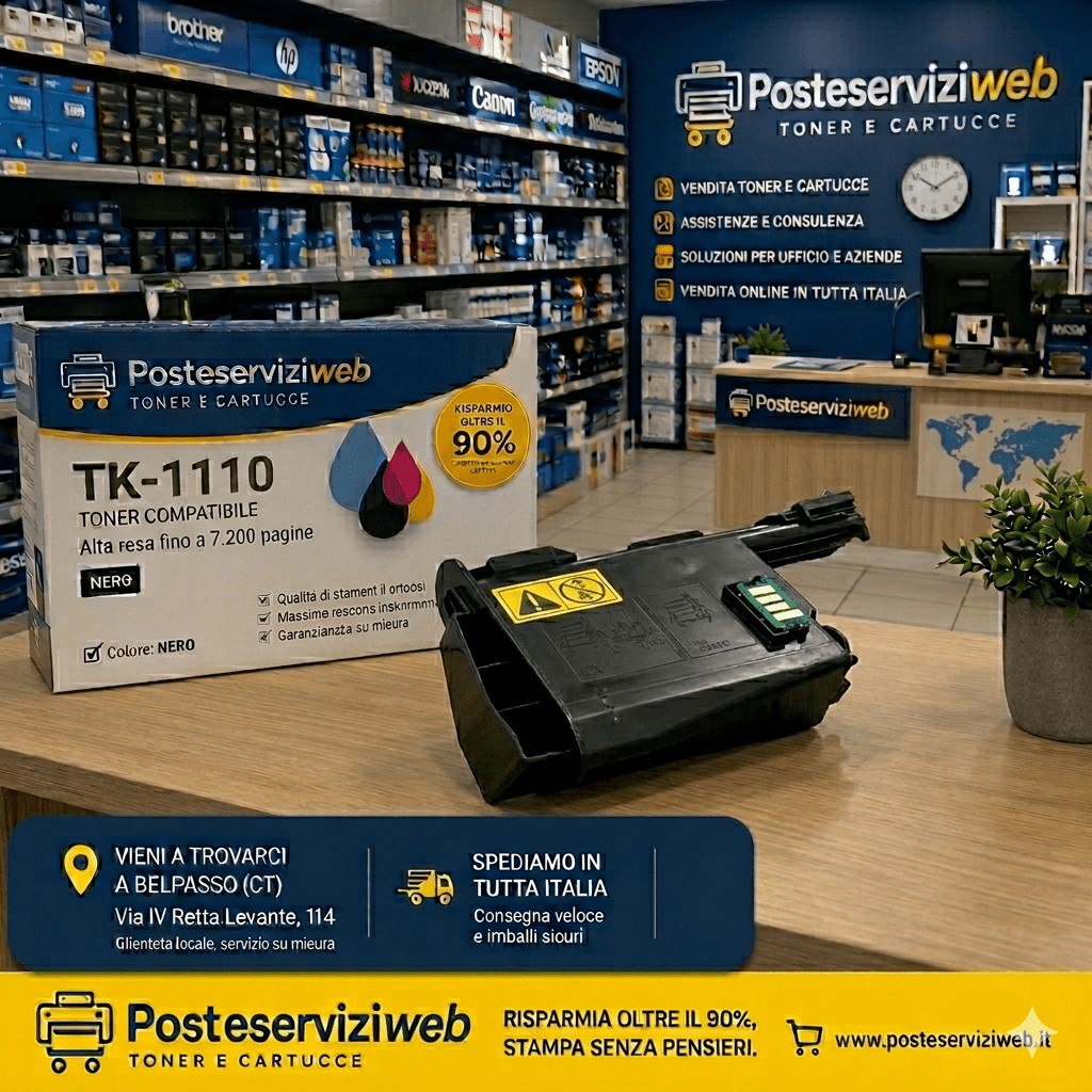Toner Kyocera TK-1110 (Nero) – Compatibile Premium ad Alta Capacità