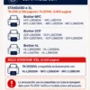 compatibilità tn2510_risultato Toner Compatibile Brother TN-2510 Nero – Standard 1.200, XL 3.000 o XXL 5.000 Pagine